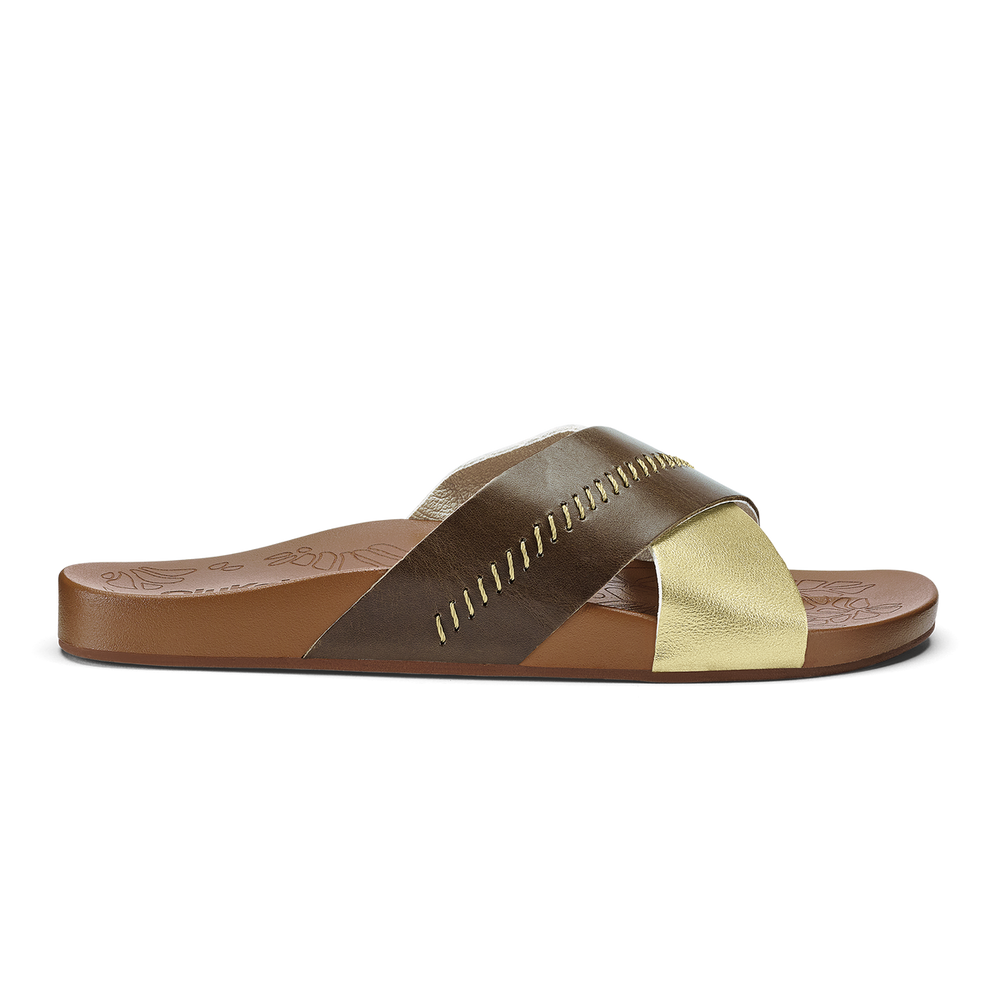 OluKai Women | Kīpe‘a ‘Olu - Wheat Gold / Toffee