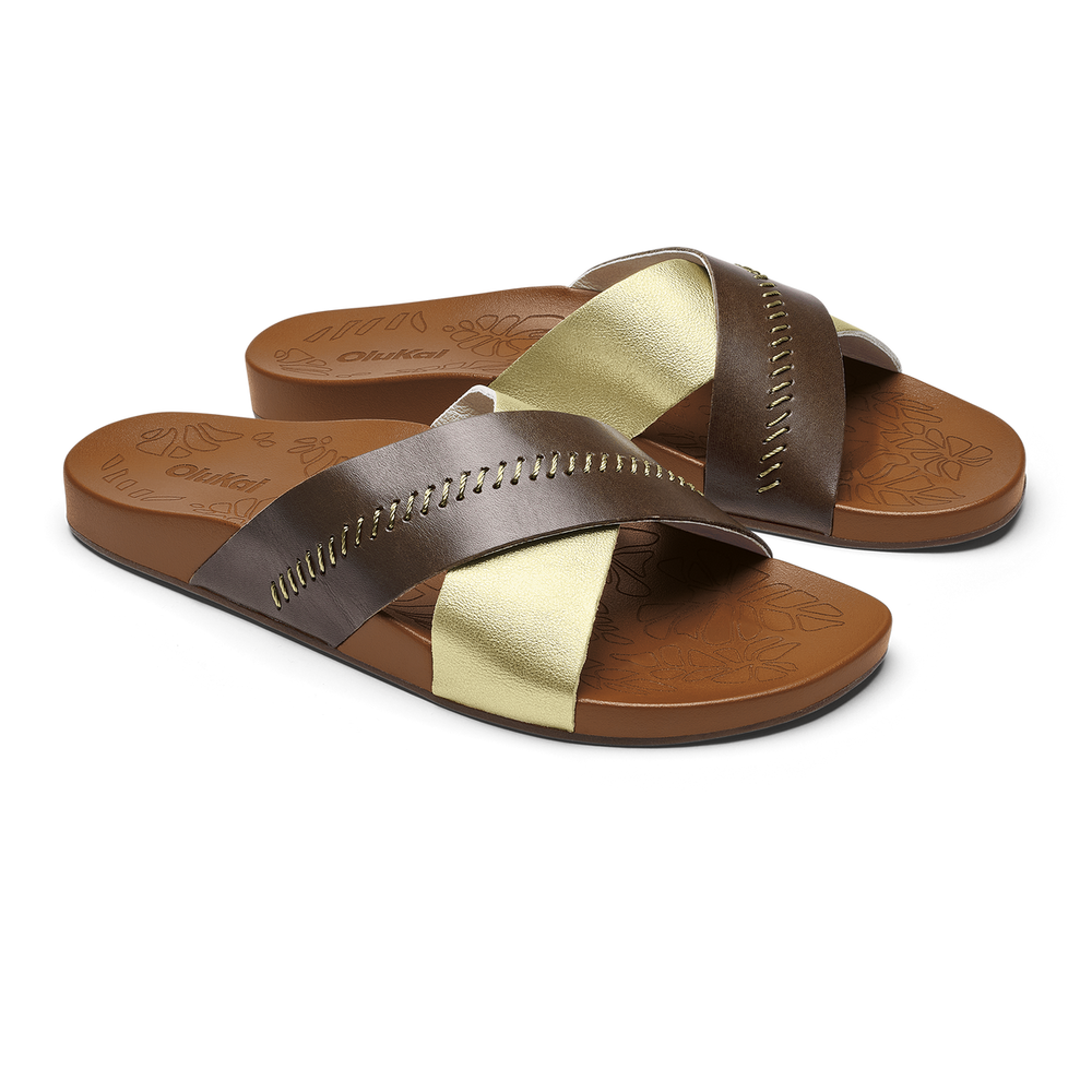 OluKai Women | Kīpe‘a ‘Olu - Wheat Gold / Toffee