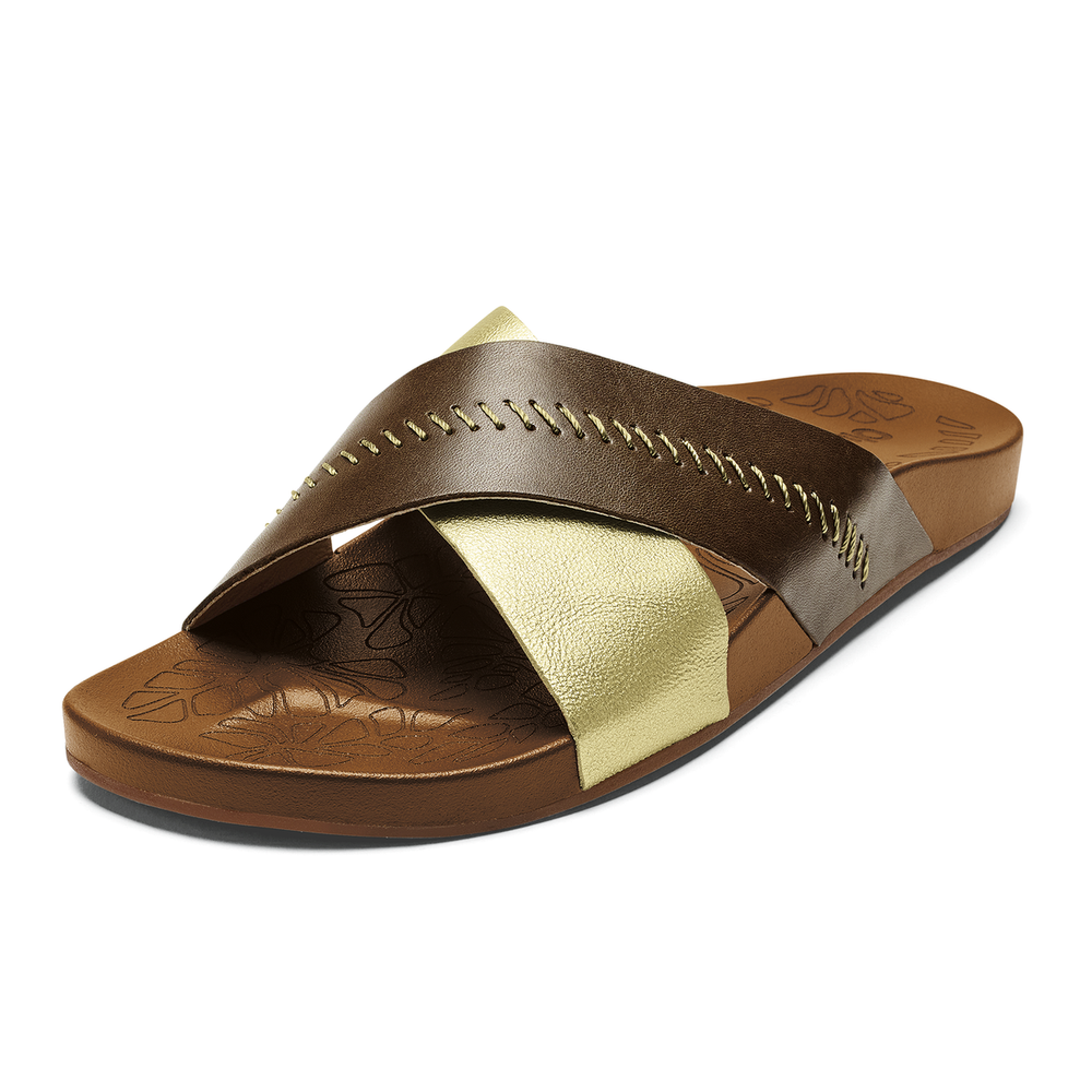 OluKai Women | Kīpe‘a ‘Olu - Wheat Gold / Toffee