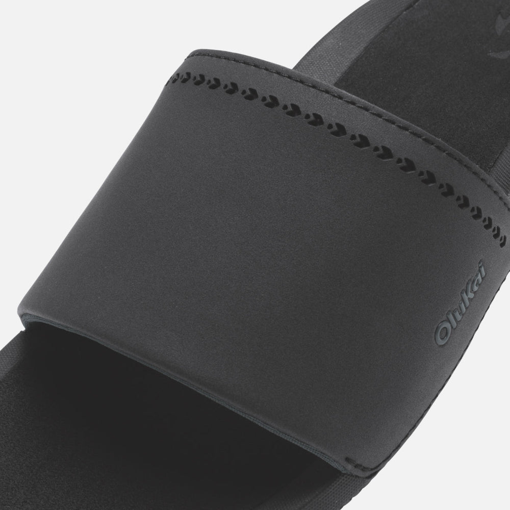 OluKai Women|New Arrivals | Ulele Slide - Black / Black