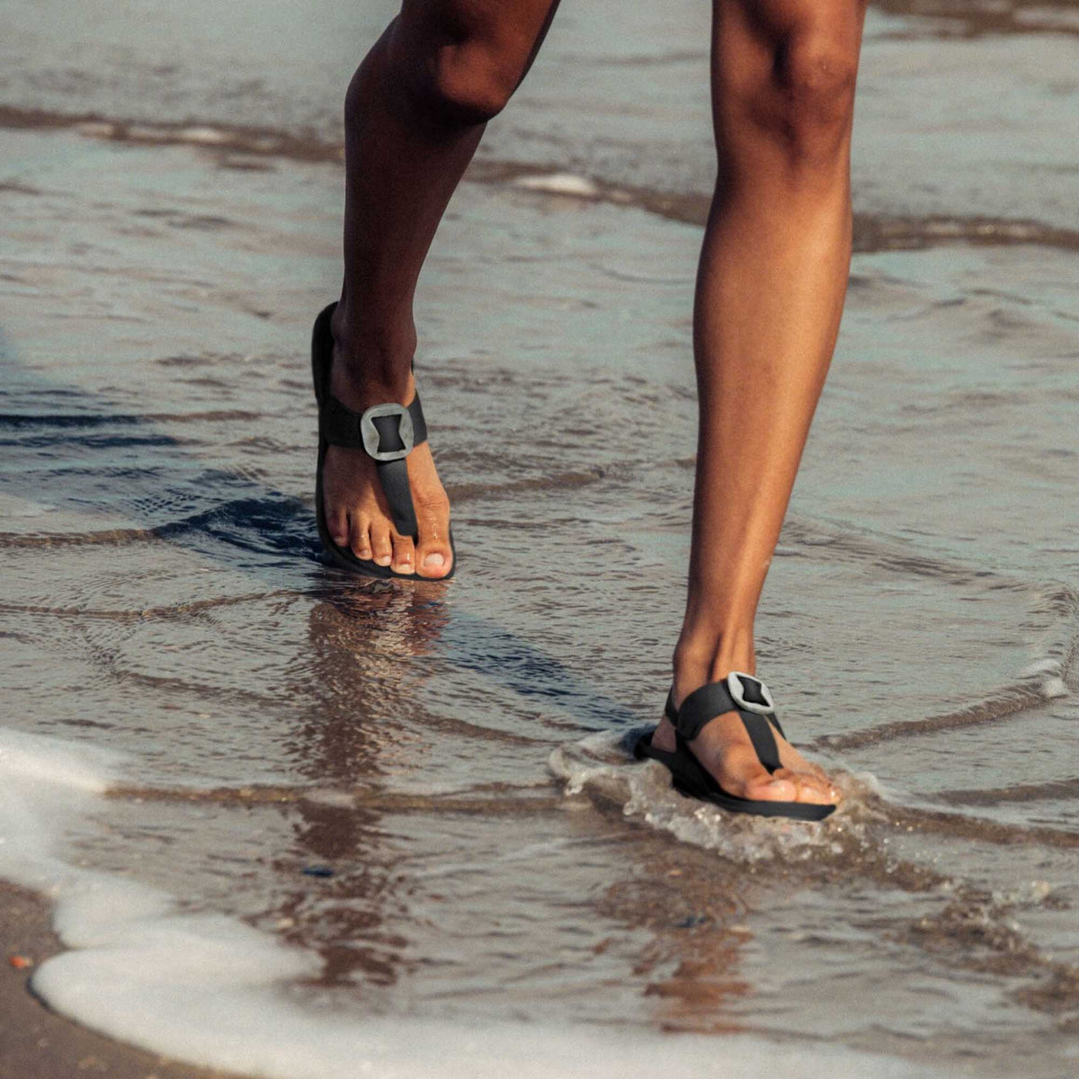 OluKai Women | La‘i T-Bar Women’s Strappy Sandals - Lava Rock