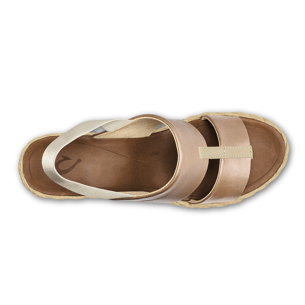 OluKai Women | Lile Wedge - Copper / Tan