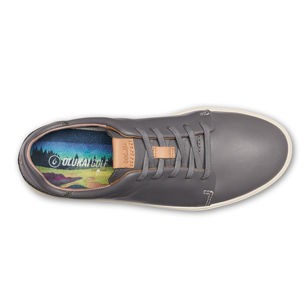 OluKai Women | Wailea Women’s Waterproof Leather Golf Shoes - Stone
